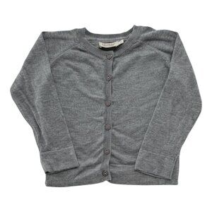 MARMAR COPENHAGEN - KNIT CARDIGAN - GREY - 60% COTTON/ 40% RAYON - 1Y